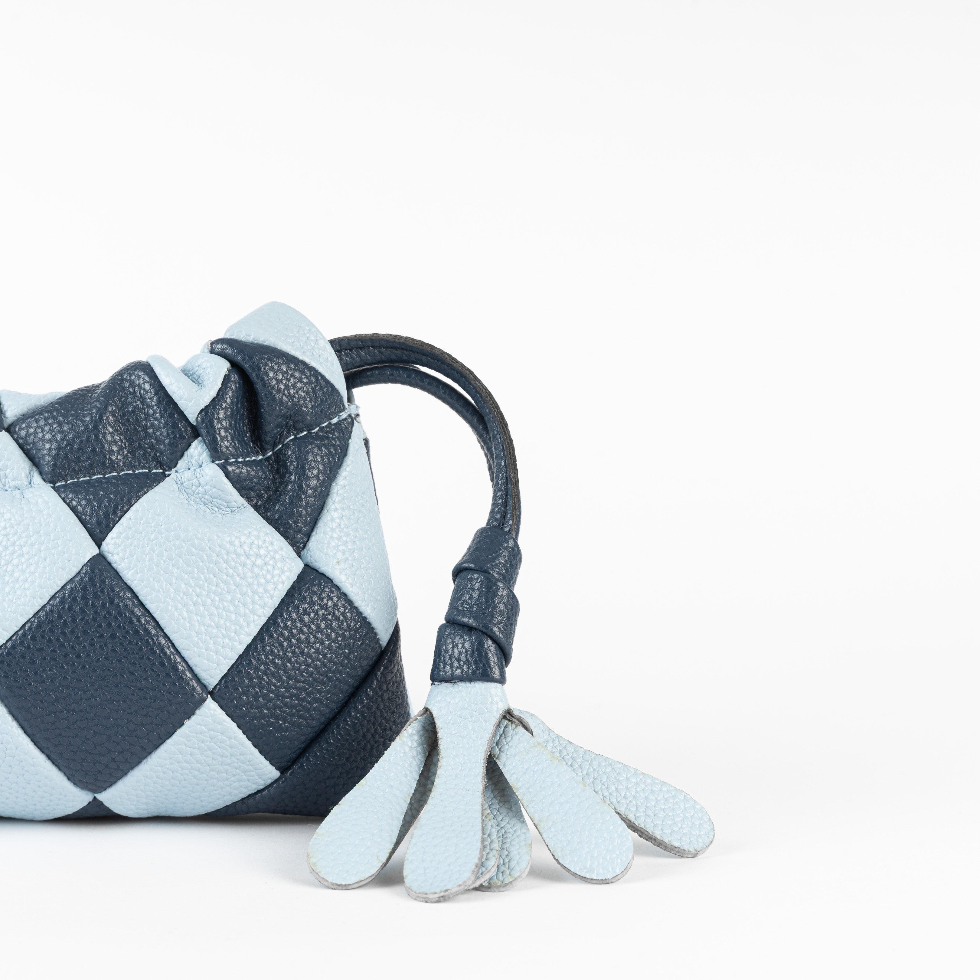 Checkered Bag - Blue/Navy