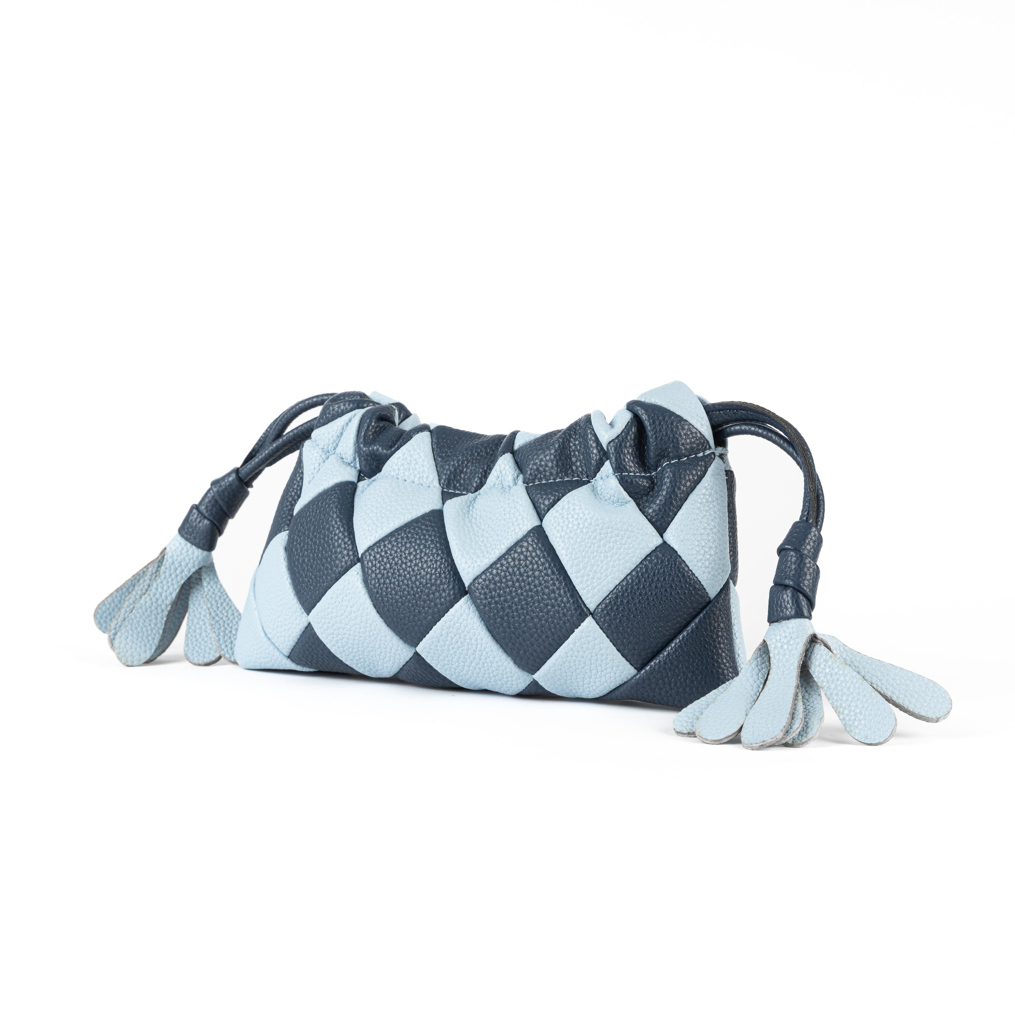 Checkered Bag - Blue/Navy